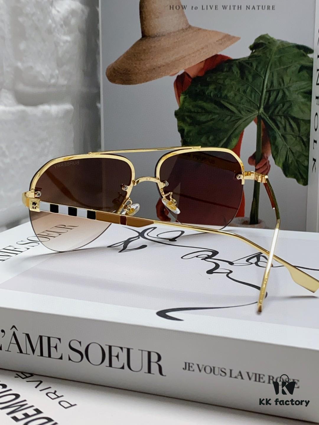 6931ad1eccd8ab3d7afa1644 Burberry Round Frame 🎶 New One-Piece Driving Sunglasses, Must-Have Style for Men and Women, Celebrity Favorite Aviator Sun Glasses