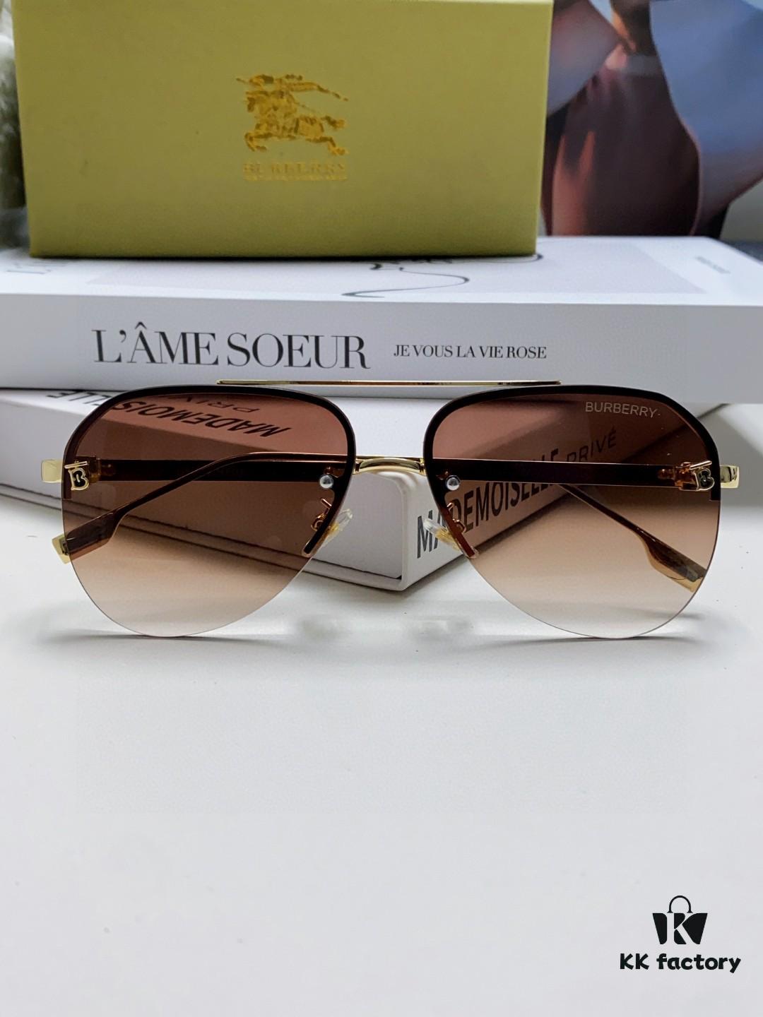 6931ad1eccd8ab3d7afa1648 Burberry Round Frame 🎶 New One-Piece Driving Sunglasses, Must-Have Style for Men and Women, Celebrity Favorite Aviator Sun Glasses