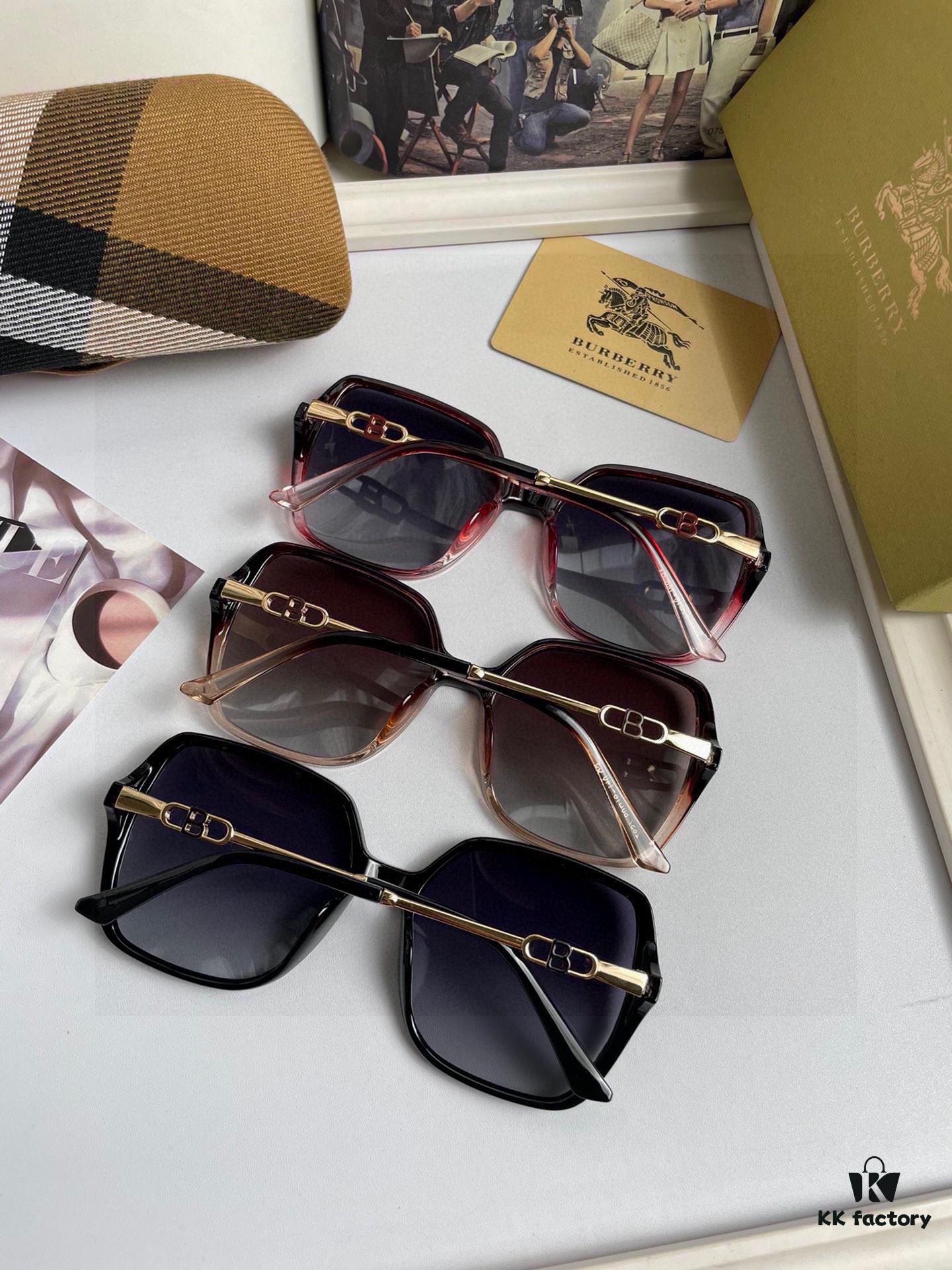 6931ad22ccd8ab3d7afa1682 New Arrival: Burberry Women's Polarized Sunglasses, PC Frame with Imported Polylite High-Definition Polarized Lenses, 3 Color Options Available