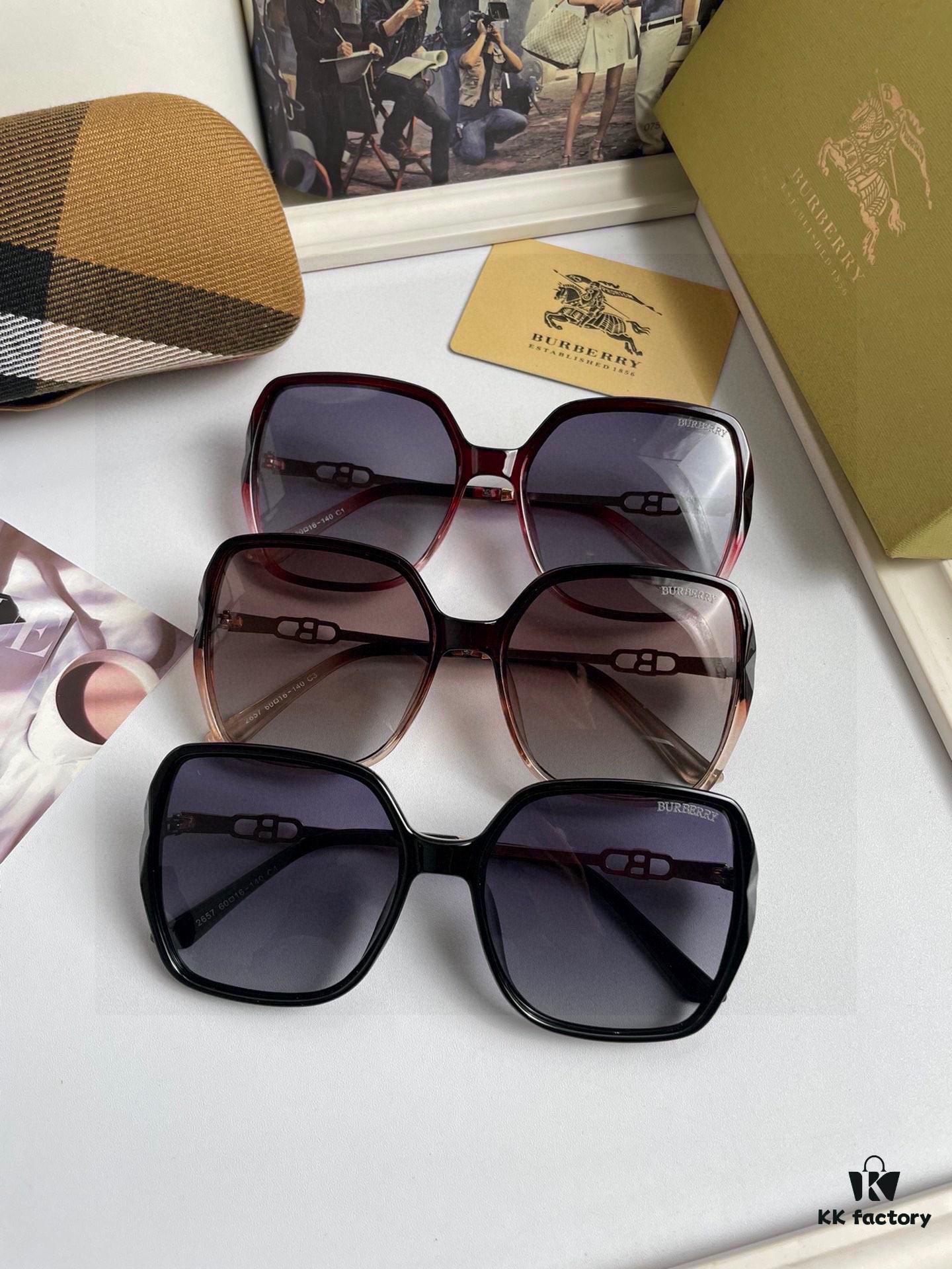 6931ad22ccd8ab3d7afa1683 New Arrival: Burberry Women's Polarized Sunglasses, PC Frame with Imported Polylite High-Definition Polarized Lenses, 3 Color Options Available