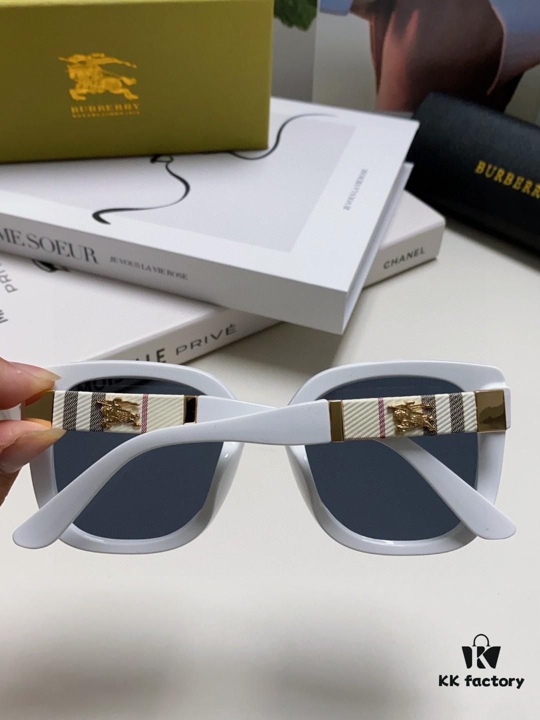 6931ad2cccd8ab3d7afa1719 Burberry 2024 New Korean-Style Oversized Wide-Leg Stylish Fast Fashion Nobility Unisex Sunglasses, Slimming Trendy Sun Glasses with Horse Logo and Classic Check Pattern