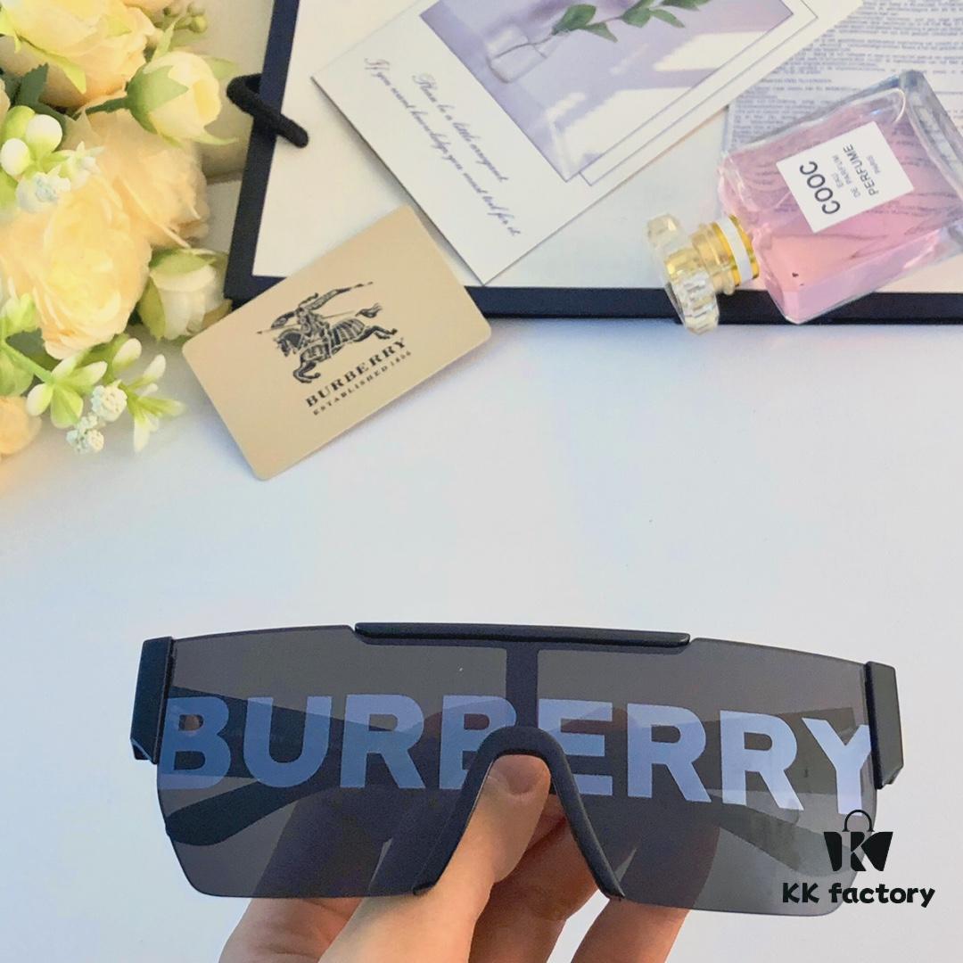 6931ad31ccd8ab3d7afa175e Burberry Trendy Sunglasses for Women, Large Frame UV Protection Slimming One-Piece Sunglasses, Stylish Unisex Driving Shades for Men and Women