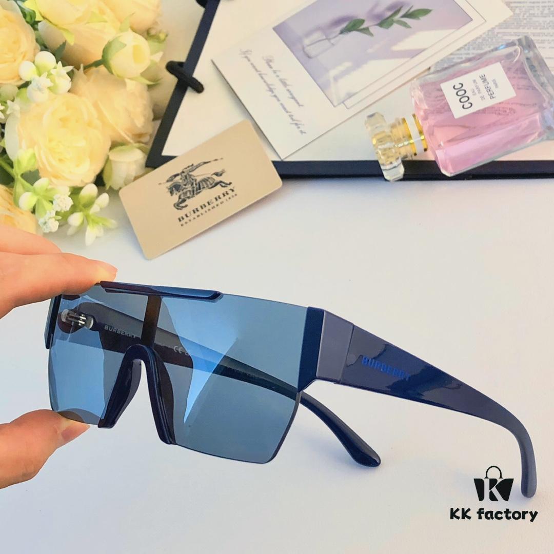 6931ad31ccd8ab3d7afa1761 Burberry Trendy Sunglasses for Women, Large Frame UV Protection Slimming One-Piece Sunglasses, Stylish Unisex Driving Shades for Men and Women