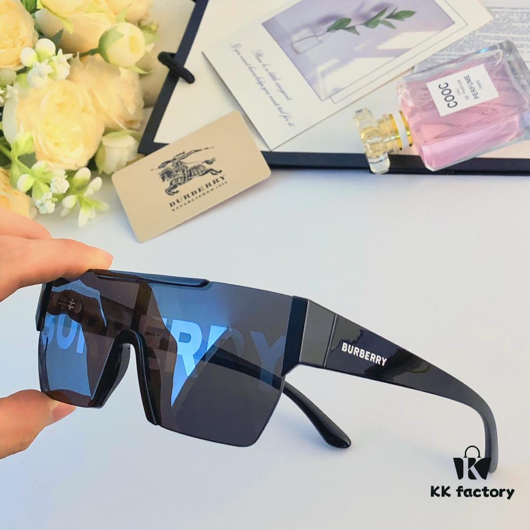 6931ad31ccd8ab3d7afa1762 Burberry Trendy Sunglasses for Women, Large Frame UV Protection Slimming One-Piece Sunglasses, Stylish Unisex Driving Shades for Men and Women