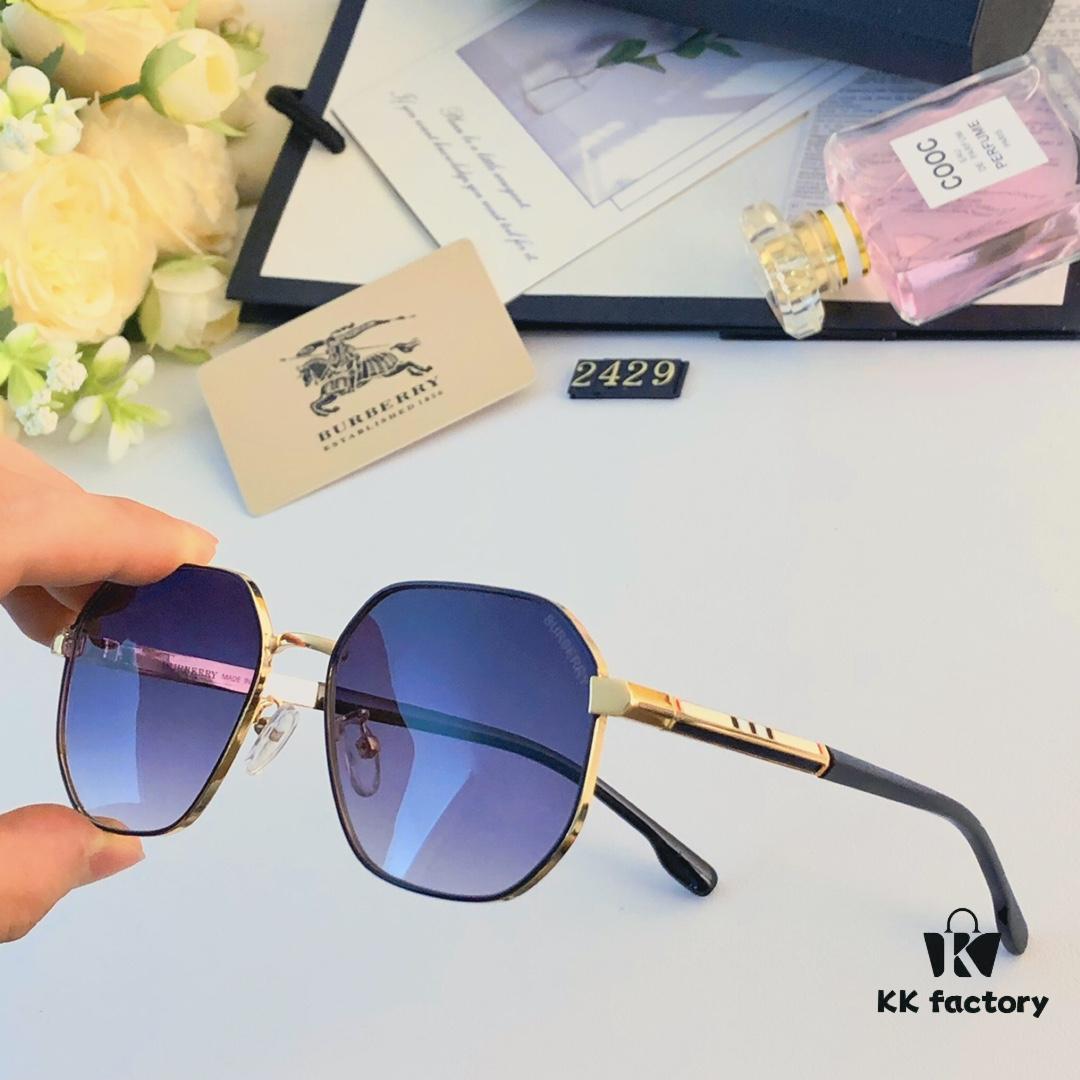 6931ad32ccd8ab3d7afa1766 Burberry Metal Frame Sunglasses Unisex Small Frame UV Protection for Summer Beach Travel Driving Stylish High-End Eyewear