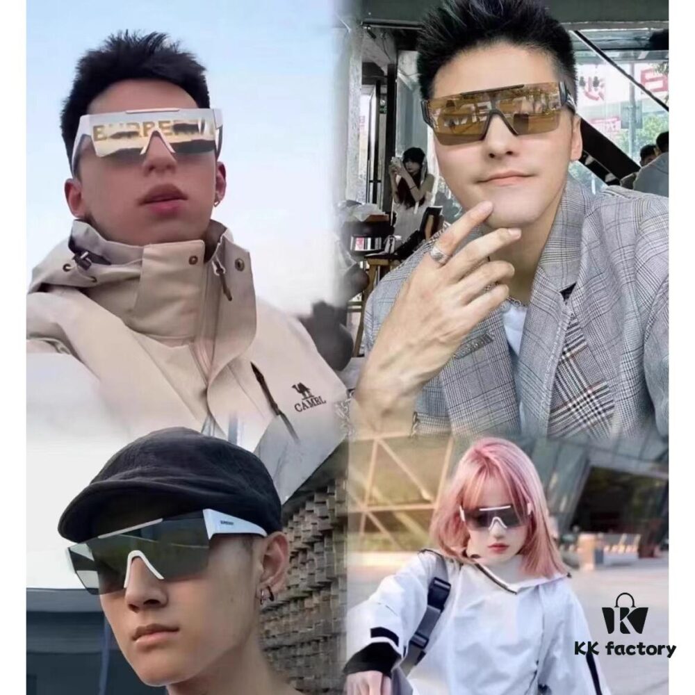 6931ad32ccd8ab3d7afa176d Burberry Unisex Stylish Futuristic Windproof Goggles for Cycling and Mountaineering, UV Protection Oversized Sunglasses