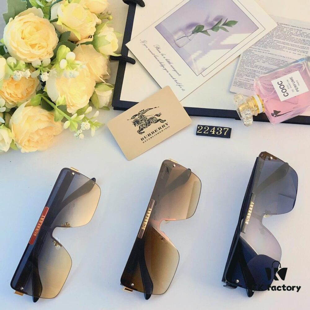 6931ad33ccd8ab3d7afa1776 Burberry New Fashion One-Piece Sunglasses, Metal Casual Shades, Trendy Versatile Sun Protection Eyewear