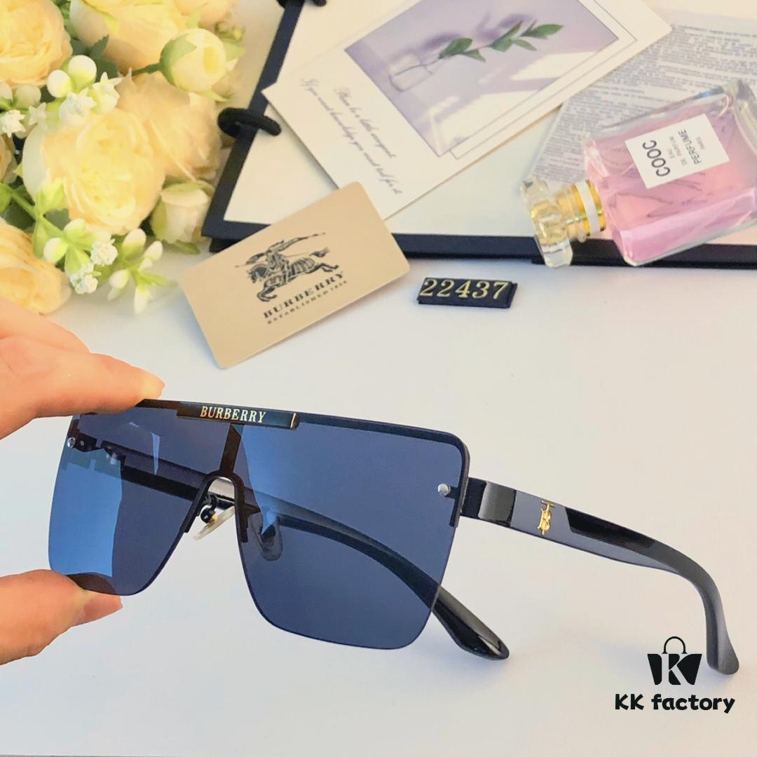 6931ad33ccd8ab3d7afa1778 Burberry New Fashion One-Piece Sunglasses, Metal Casual Shades, Trendy Versatile Sun Protection Eyewear