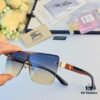 6931ad33ccd8ab3d7afa177a Burberry New Fashion One-Piece Sunglasses, Metal Casual Shades, Trendy Versatile Sun Protection Eyewear