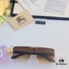 6931ad33ccd8ab3d7afa177c Burberry New Fashion One-Piece Sunglasses, Metal Casual Shades, Trendy Versatile Sun Protection Eyewear