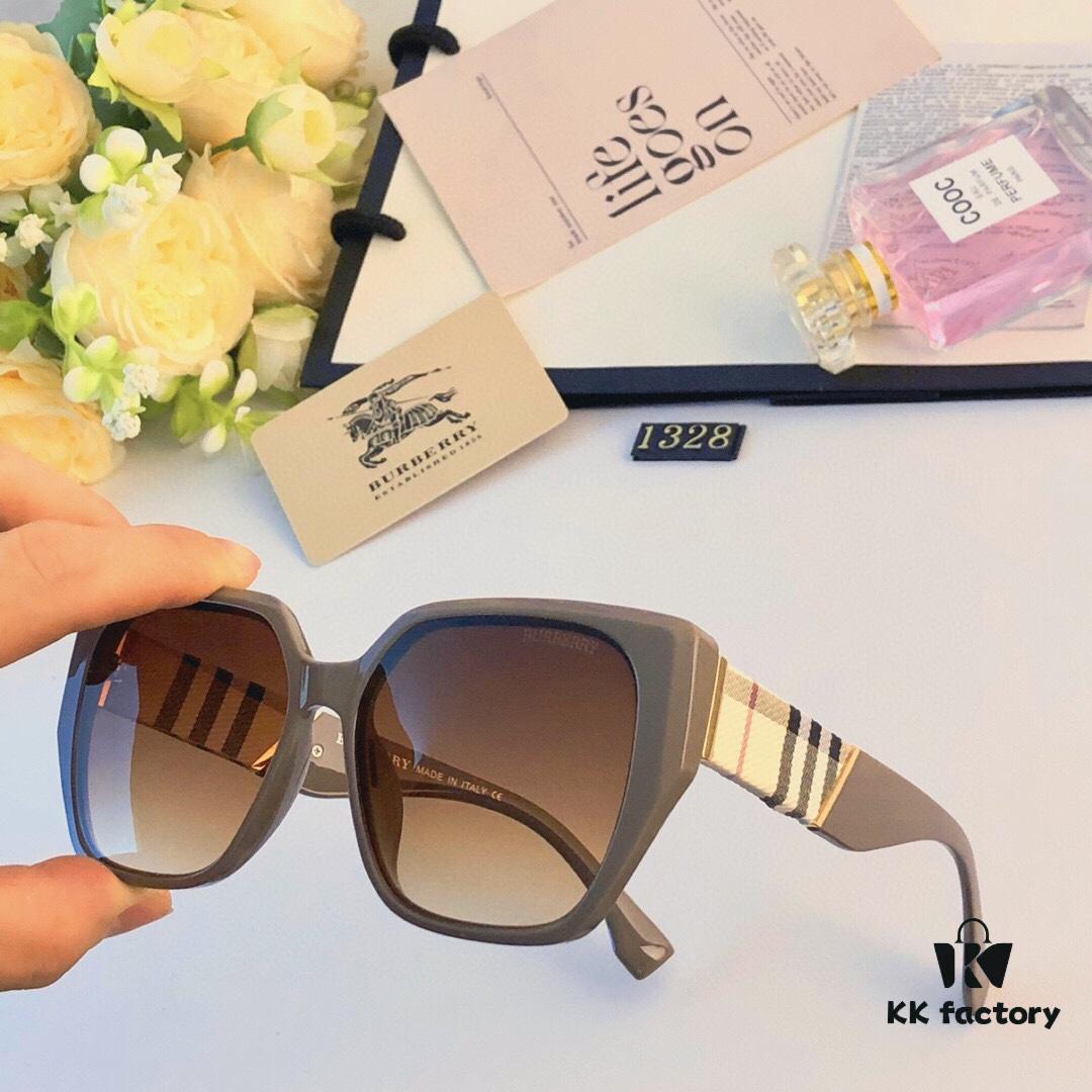 6931ad34ccd8ab3d7afa178b Burberry 2024 New Fashion Korean-Style Unisex Oversized Sunglasses for Women, Stylish UV-Protection Travel Sun Glasses
