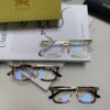 BURBERRY Full-Rim Metal Prescription Eyeglass Frame, Unisex Business Optical Glasses Frame Compatible with Sunglasses