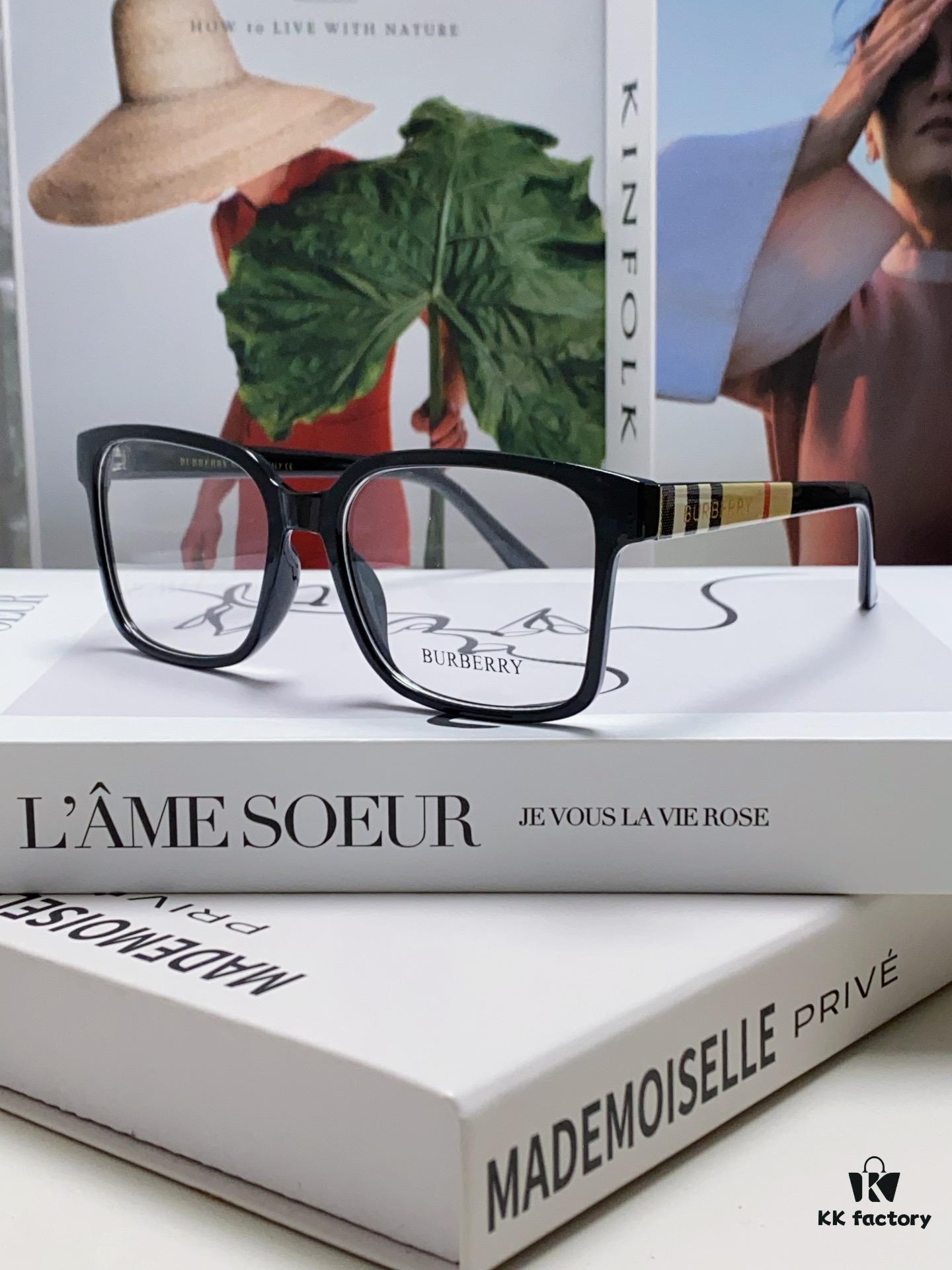 6931ad38ccd8ab3d7afa17ca Burberry 2024 New Arrival Eyeglass Frame Korean Style Trendy Oversized Prescription Glasses Lightweight Unisex Optical Frame Suitable for Daily Wear