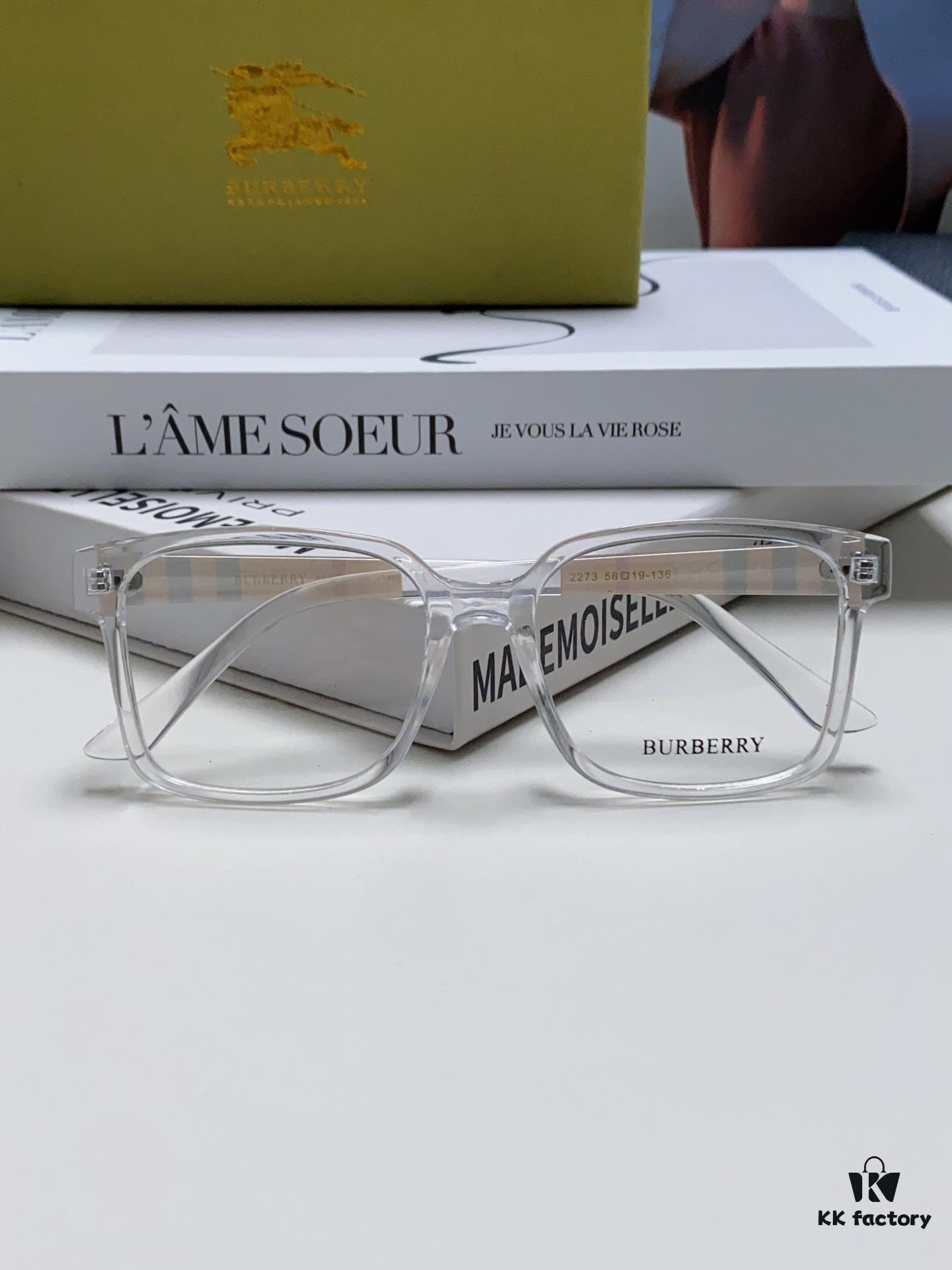 6931ad3accd8ab3d7afa17e3 Burberry 2024 New Arrival Eyeglass Frame Korean Style Trendy Oversized Unisex Optical Frame Lightweight Popular Design for Men and Women