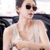 6931ad3accd8ab3d7afa17e6 Burberry Women's Sunglasses 2024 New Metal Square Frame Narrow Frame UV400 Tinted Sunglasses, Same Style as Zhang Ziyi