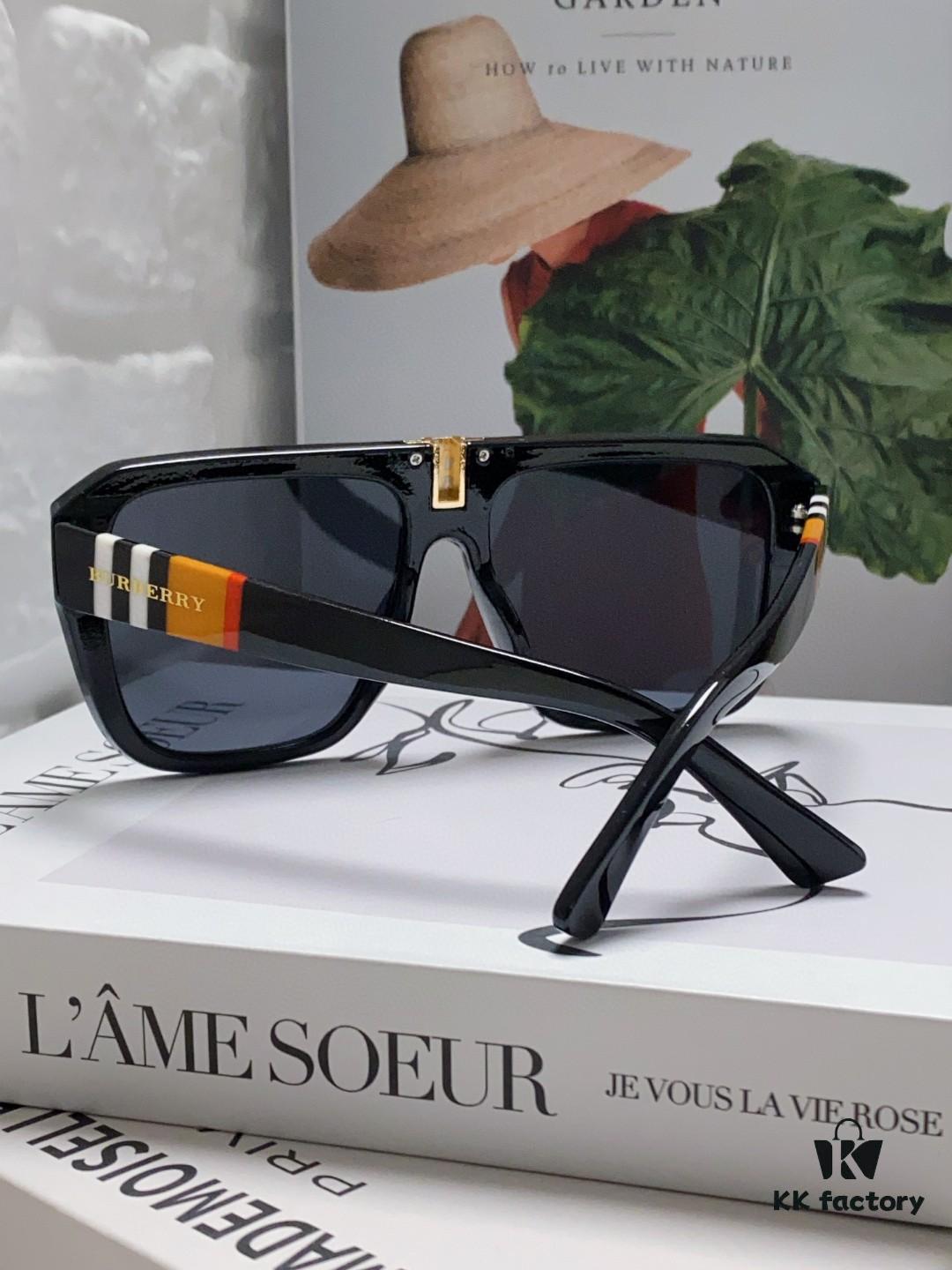 6931ad3fccd8ab3d7afa183a Burberry 2024 Influencer Favorite Unisex Fashion Sunglasses, Large-Frame UV Protection Sun Glasses for Women, Stylish Driving Shades