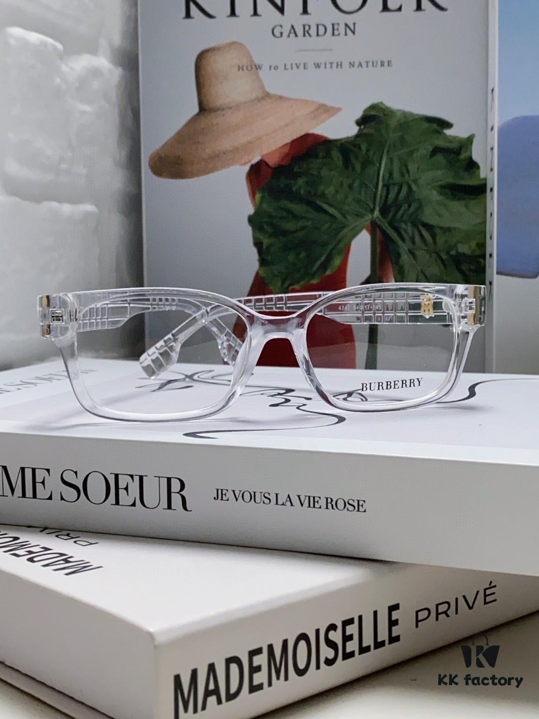6931ad47ccd8ab3d7afa18aa Burberry 2024 New Arrival High-Aesthetic Eyeglass Frame for Women, Large Frame Prescription-Compatible, Slimming Blue Light Blocking Optical Glasses, Non-Powered Sunglasses