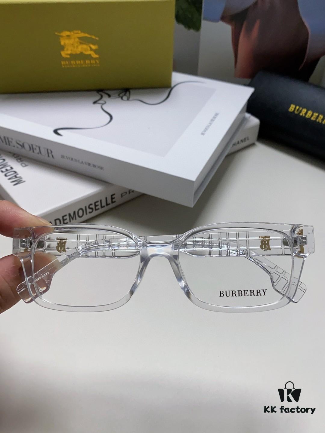 6931ad47ccd8ab3d7afa18ac Burberry 2024 New Arrival High-Aesthetic Eyeglass Frame for Women, Large Frame Prescription-Compatible, Slimming Blue Light Blocking Optical Glasses, Non-Powered Sunglasses