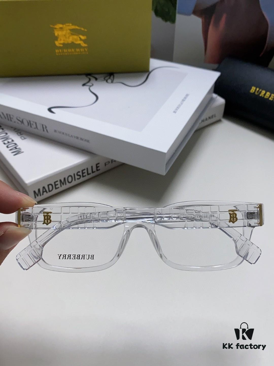 6931ad47ccd8ab3d7afa18ad Burberry 2024 New Arrival High-Aesthetic Eyeglass Frame for Women, Large Frame Prescription-Compatible, Slimming Blue Light Blocking Optical Glasses, Non-Powered Sunglasses