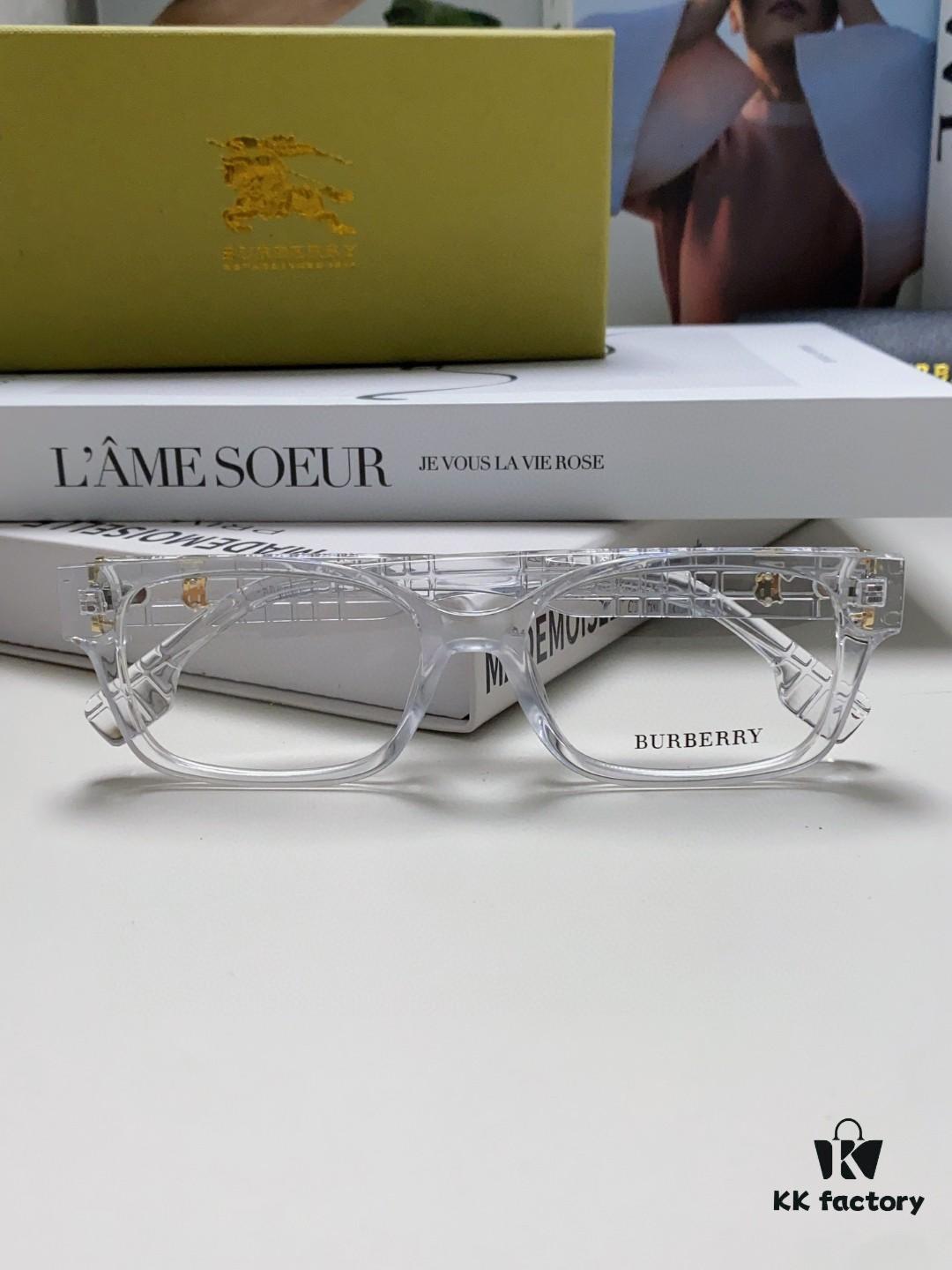 6931ad47ccd8ab3d7afa18af Burberry 2024 New Arrival High-Aesthetic Eyeglass Frame for Women, Large Frame Prescription-Compatible, Slimming Blue Light Blocking Optical Glasses, Non-Powered Sunglasses
