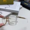 BURBERRY Full-Rim Metal Prescription Eyeglass Frame, Unisex Business Optical Glasses Frame