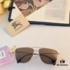 6931ad4bccd8ab3d7afa18dd Burberry European and American Fashion Dual-Bridge Metal Men's Sunglasses, Trendy Pilot Shades for Street Photography and Driving
