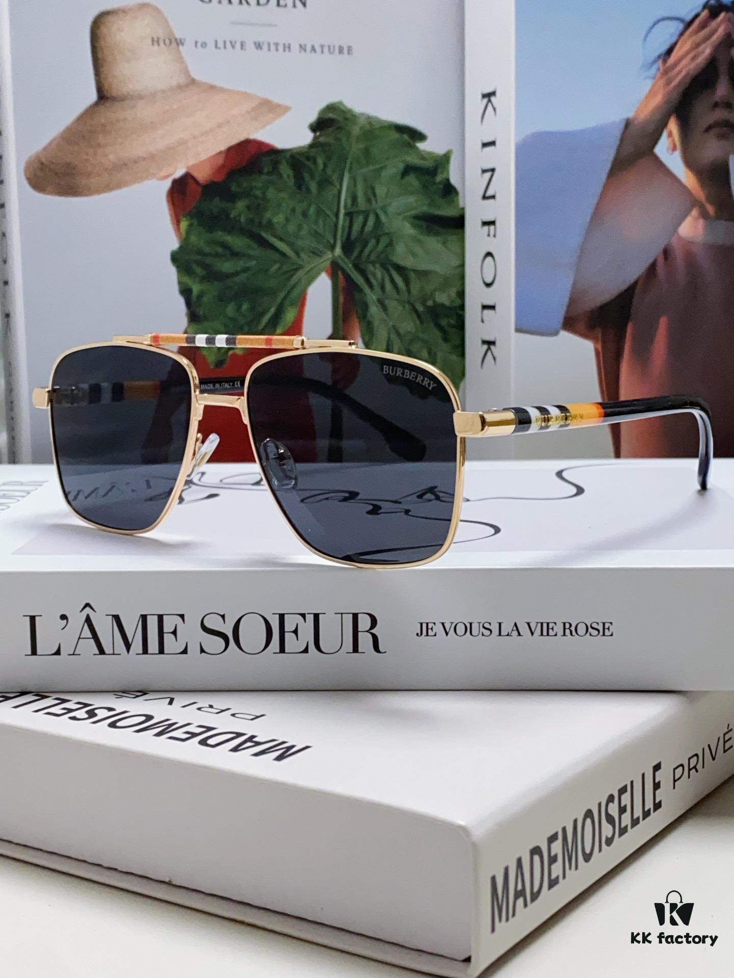 6931ad4bccd8ab3d7afa18eb Burberry 2024 New Arrival Eyewear HD Anti-Fatigue Light Comfort Natural Frame Unisex Sunglasses