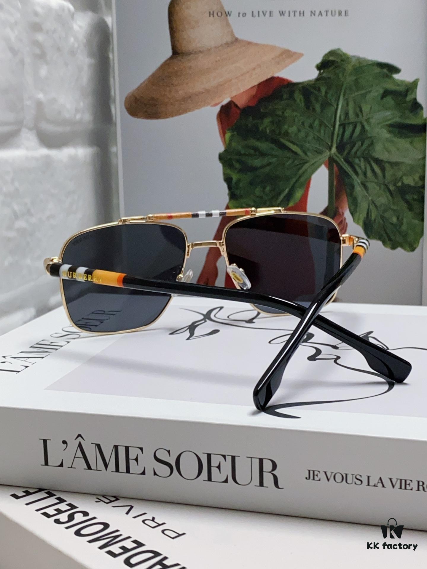6931ad4cccd8ab3d7afa18ed Burberry 2024 New Arrival Eyewear HD Anti-Fatigue Light Comfort Natural Frame Unisex Sunglasses