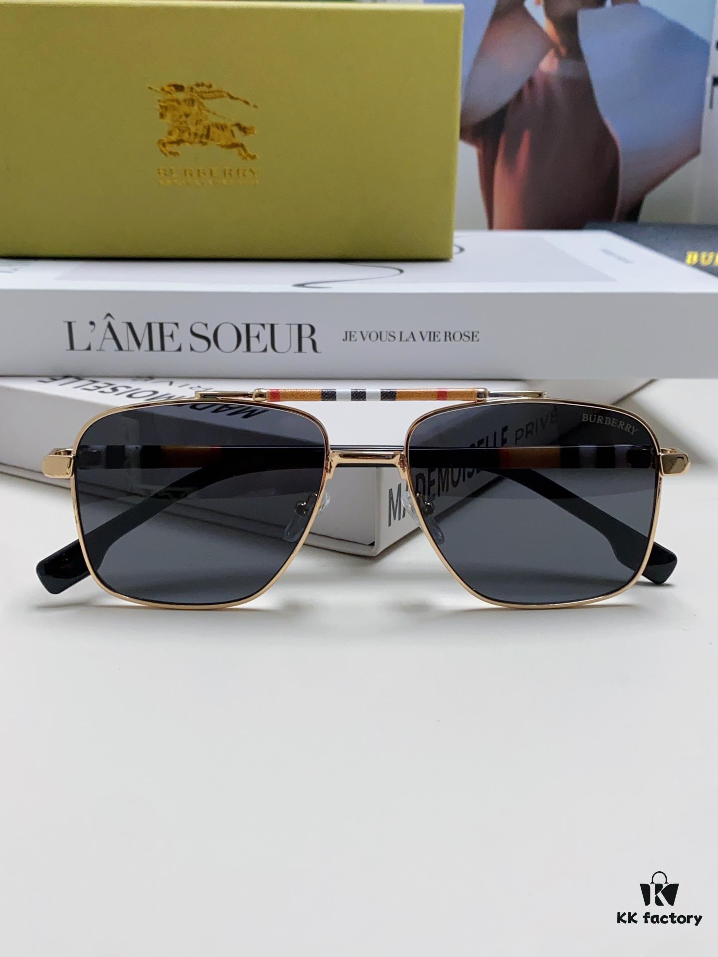 6931ad4cccd8ab3d7afa18f1 Burberry 2024 New Arrival Eyewear HD Anti-Fatigue Light Comfort Natural Frame Unisex Sunglasses