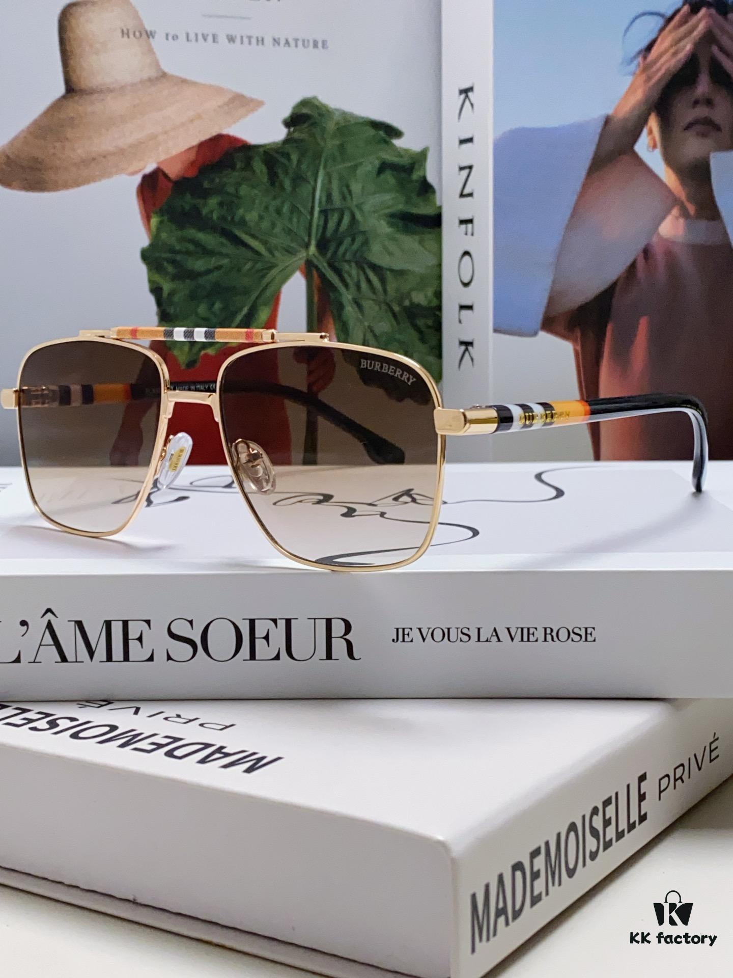 6931ad4cccd8ab3d7afa18f4 Burberry 2024 New Arrival Eyewear HD Anti-Fatigue Light Comfort Natural Frame Unisex Sunglasses