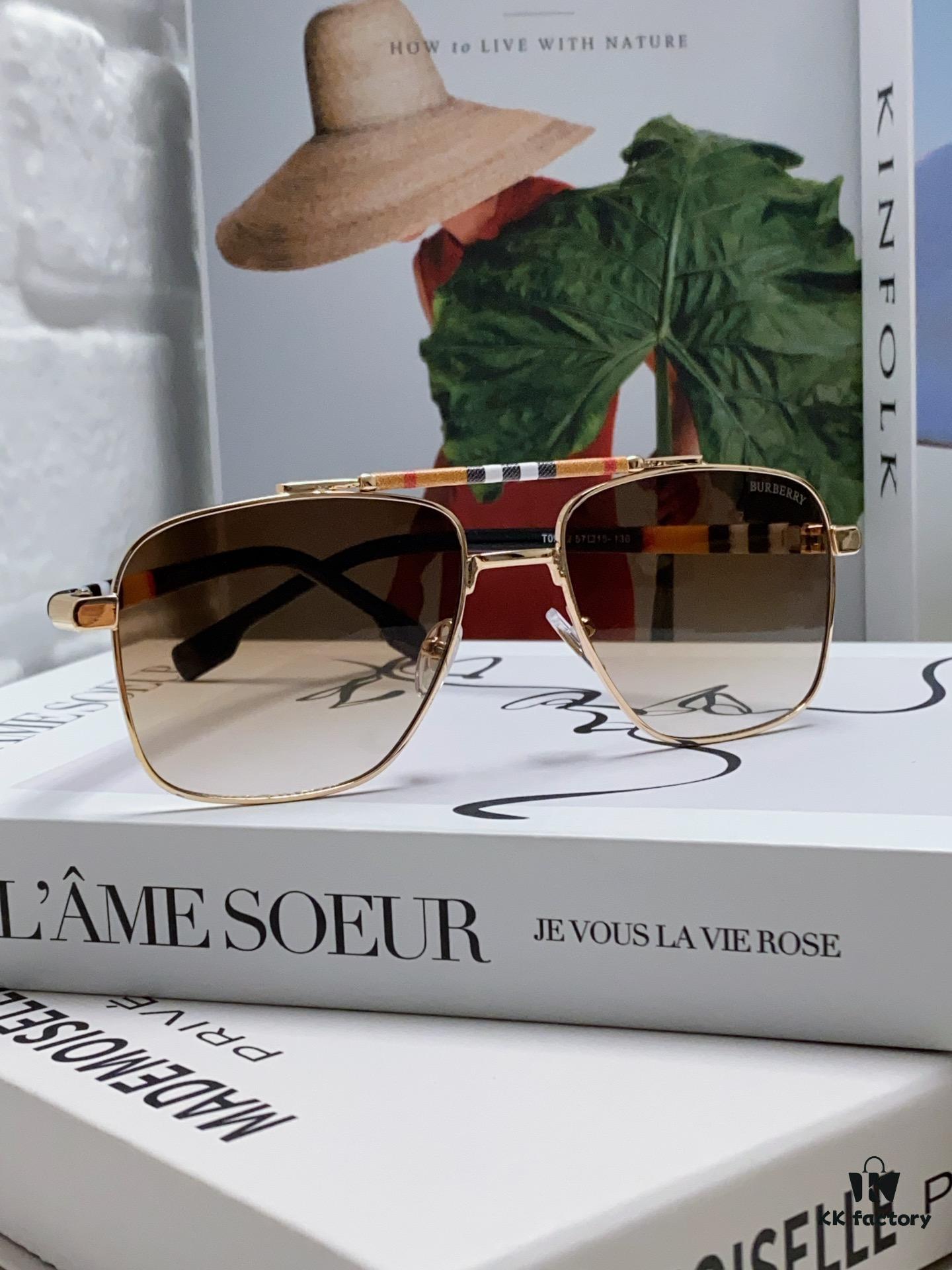 6931ad4cccd8ab3d7afa18f5 Burberry 2024 New Arrival Eyewear HD Anti-Fatigue Light Comfort Natural Frame Unisex Sunglasses
