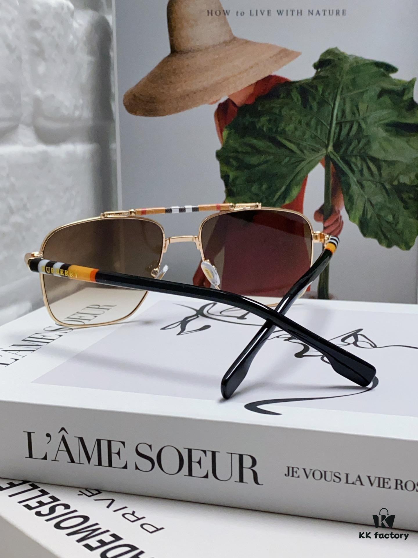 6931ad4cccd8ab3d7afa18f6 Burberry 2024 New Arrival Eyewear HD Anti-Fatigue Light Comfort Natural Frame Unisex Sunglasses