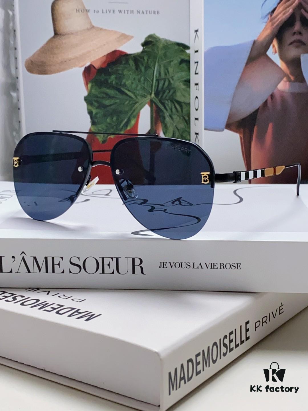 6931ad50ccd8ab3d7afa192f Burberry Round Frame 🎶 New One-Piece Driving Sunglasses, Must-Have Style for Men and Women, Celebrity-Favorite Aviator Sun Glasses