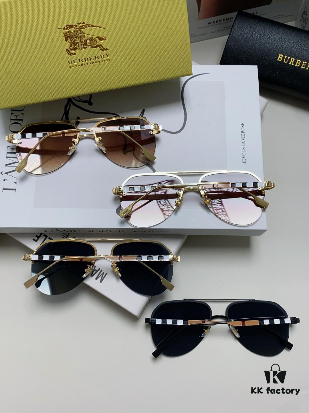 6931ad51ccd8ab3d7afa1937 Burberry Round Frame 🎶 New One-Piece Driving Sunglasses, Must-Have Style for Men and Women, Celebrity-Favorite Aviator Sun Glasses