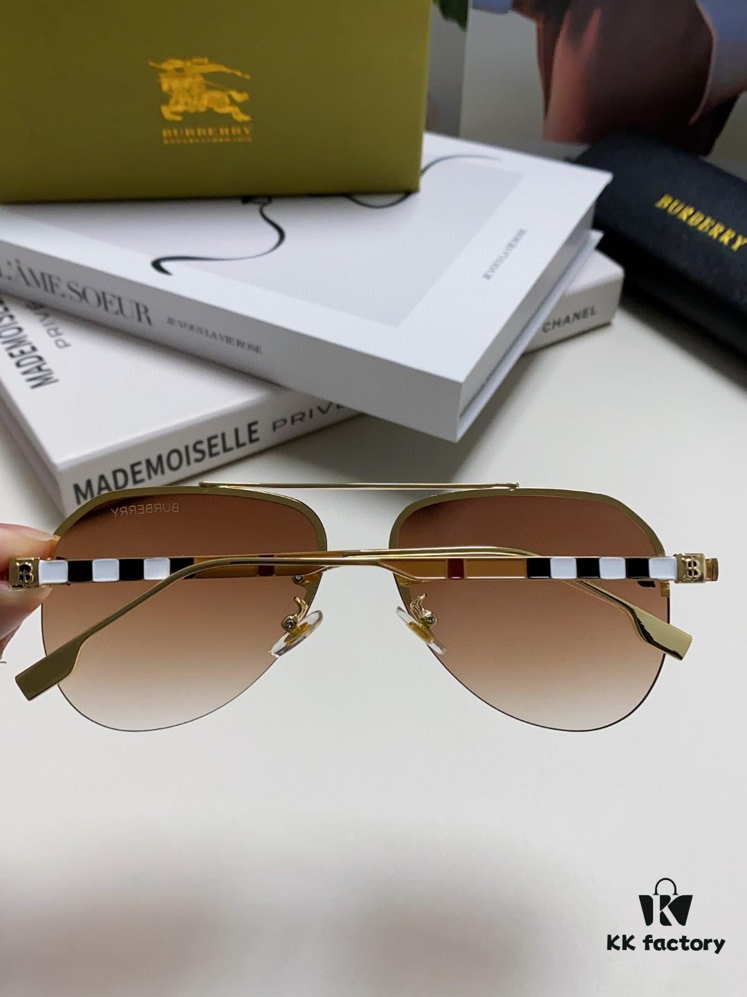 6931ad52ccd8ab3d7afa1947 Burberry Round Frame 🎶 New One-Piece Driving Sunglasses, Must-Have Style for Travel, Worn by Numerous Celebrities, Unisex Aviator Sun Glasses
