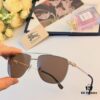 6931ad54ccd8ab3d7afa1964 Burberry Fashion Classic Double Bridge Pilot Sunglasses for Men, Fishing Driving UV Protection Metal Sunglasses