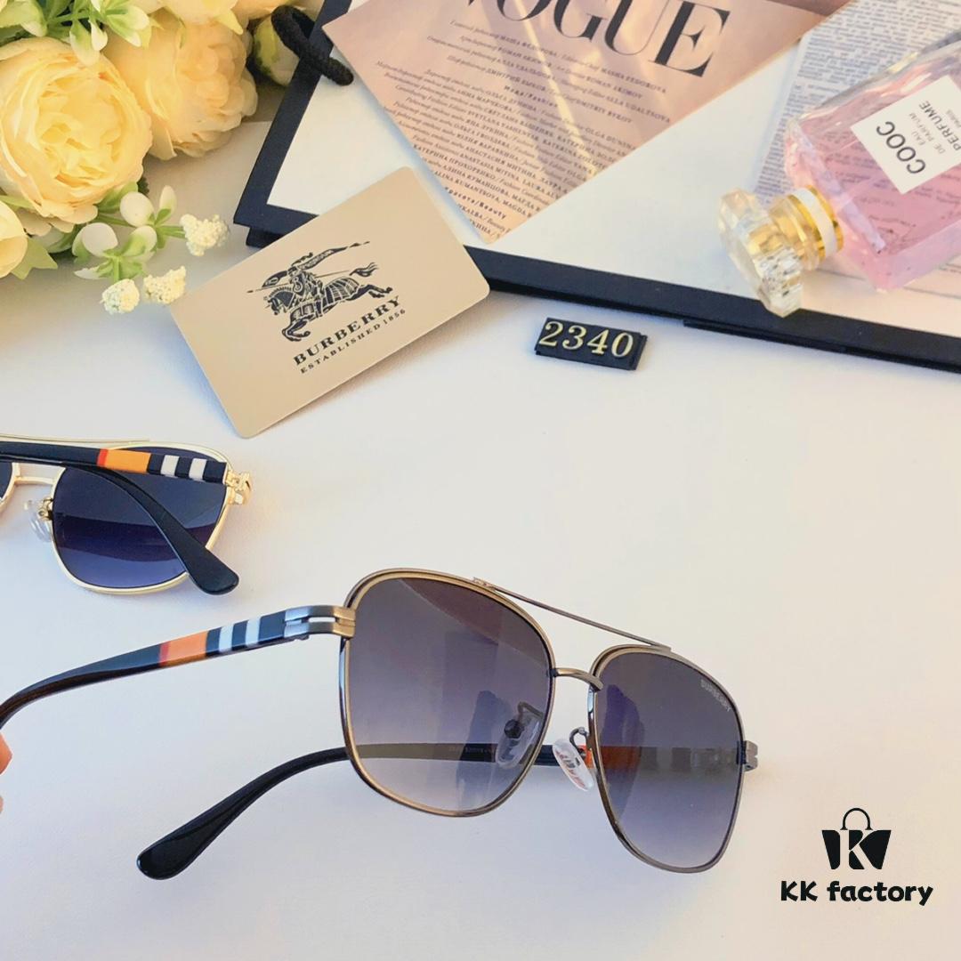 6931ad59ccd8ab3d7afa19ba Burberry New Arrival Double-Bar Square Oversized Sunglasses Unisex Casual Travel Shades