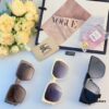 Burberry 2024 New Fashion Korean-Style Large-Frame Sunglasses for Women, Stylish UV-Protection Sun Glasses