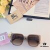 Burberry 2024 New Fashion Korean-Style Large-Frame Sunglasses for Women, Stylish UV-Protection Sun Glasses