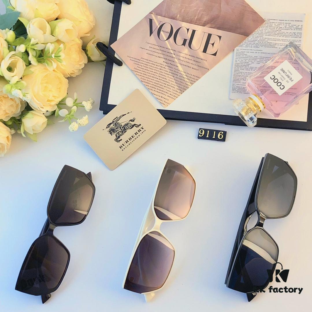 6931ad5cccd8ab3d7afa19df Burberry 2024 New Fashion Women's Trendy High-End Stylish Square Sunglasses UV Protection Slimming Driving Sun Glasses