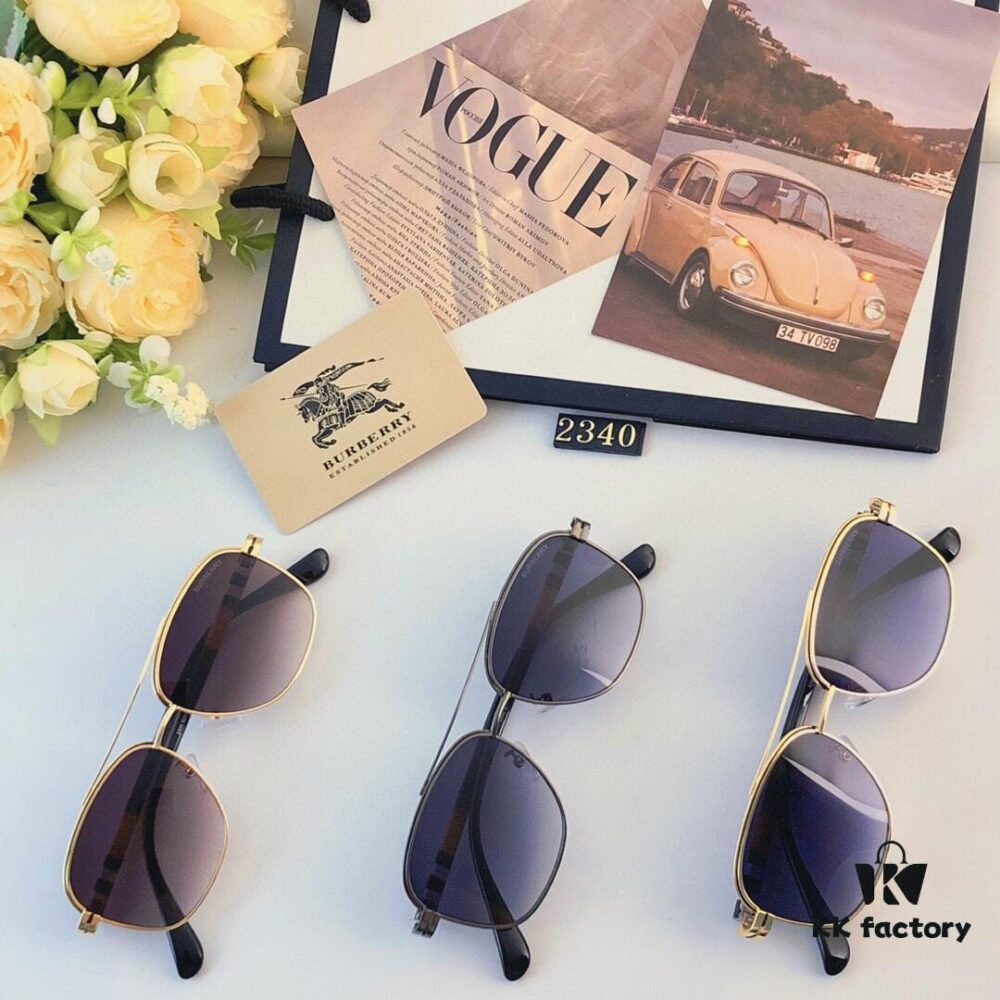 6931ad5dccd8ab3d7afa19f1 Burberry New Double-Bridge Square Oversized Sunglasses Unisex Casual Travel Shades