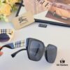 6931ad61ccd8ab3d7afa1a26 Burberry Style Korean Fashion Oversized Sunglasses for Long Face, Slimming UV Protection Sun Glasses Popular on Instagram