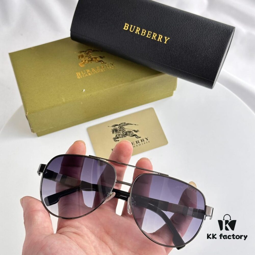 6931ad63ccd8ab3d7afa1a42 Burberry BE4211 Men's Aviator Sunglasses with Pattern Design