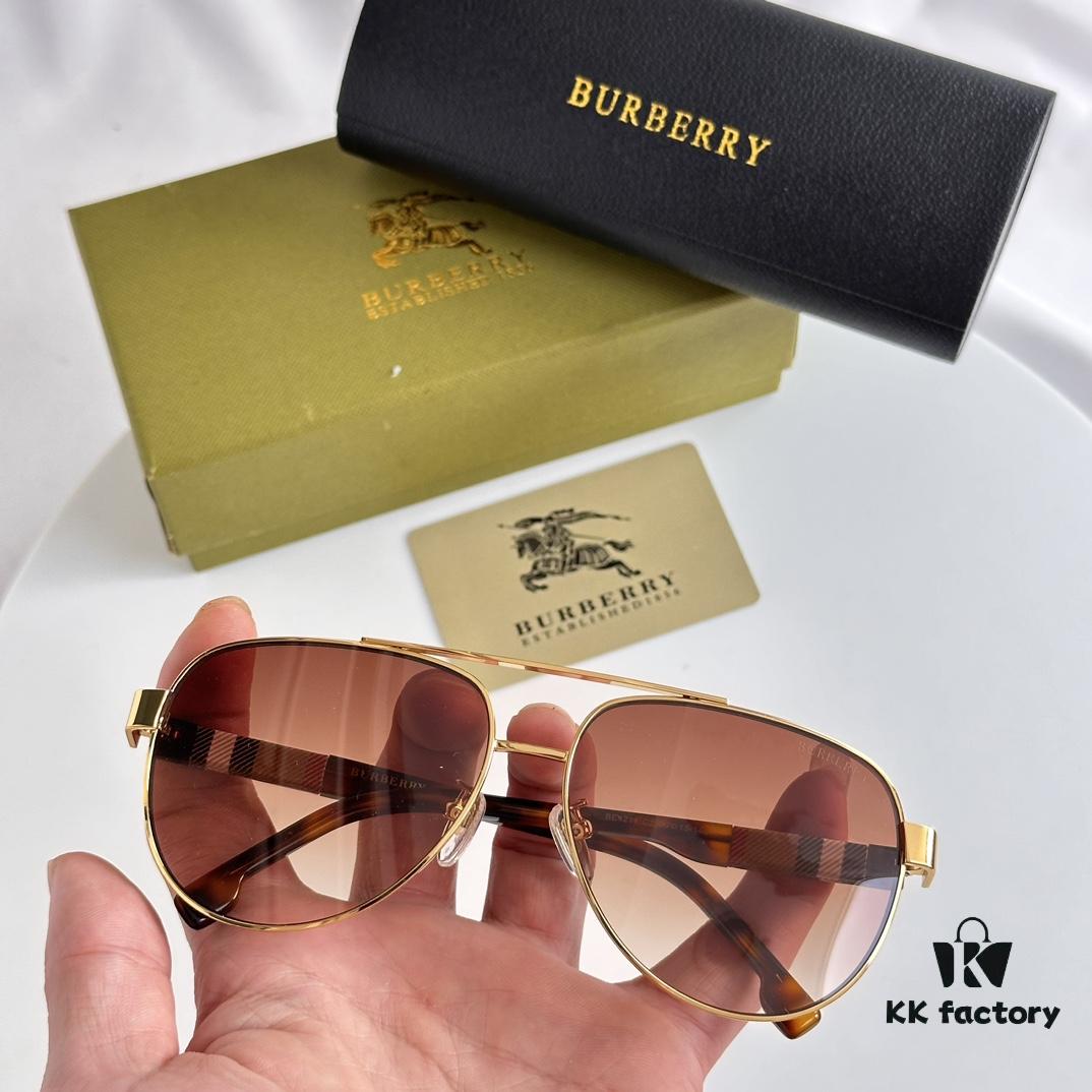 6931ad63ccd8ab3d7afa1a44 Burberry BE4211 Men's Aviator Sunglasses with Pattern Design