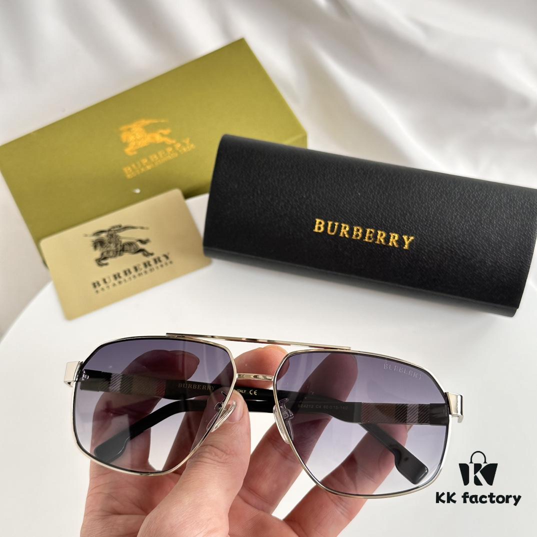 6931ad66ccd8ab3d7afa1a6b 120‼️Burberry Men's Genuine Aviator Sunglasses with Pattern, BE4212 Sunglasses