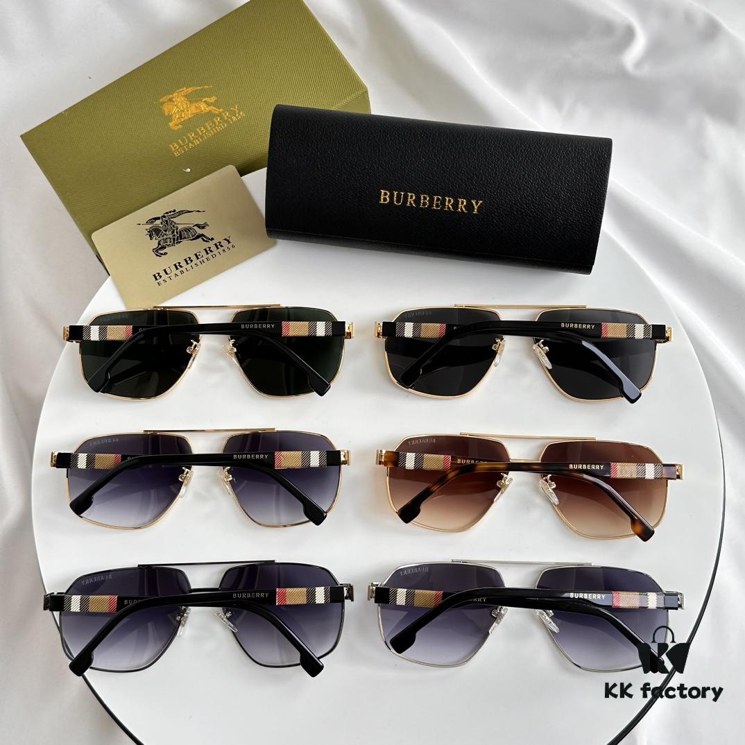6931ad66ccd8ab3d7afa1a6d 120‼️Burberry Men's Genuine Aviator Sunglasses with Pattern, BE4212 Sunglasses