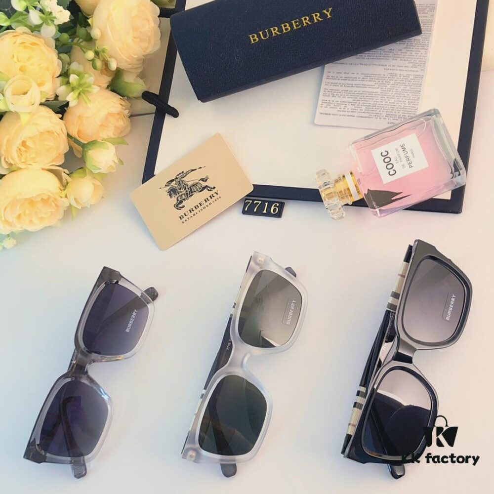 6931ad66ccd8ab3d7afa1a6f Burberry 2024 European and American Fashion Square Oversized Vintage Polarized Sunglasses with UV Protection, Stylish Unisex Sunglasses for Couples