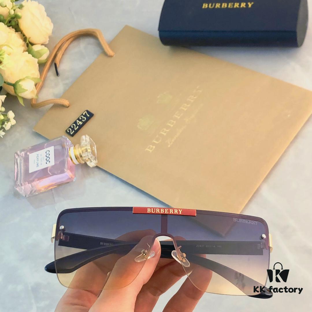 6931ad6dccd8ab3d7afa1ae0 Burberry Oversized Square Retro Sunglasses for Women, Fashion One-Piece Windproof Sun Glasses, Trendy Large Frame Shades for Men and Women, Popular Influencer Style