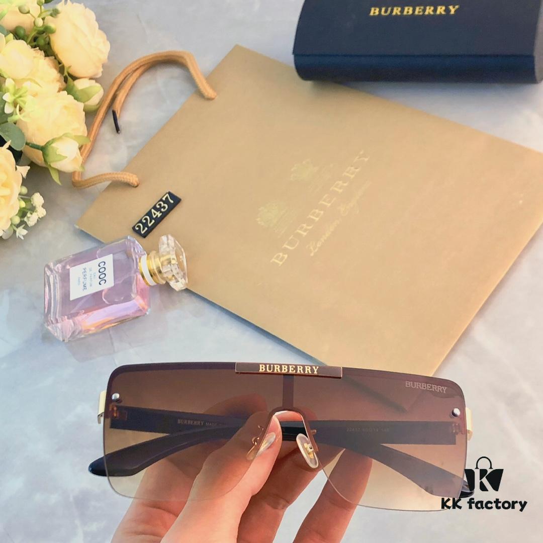 6931ad6dccd8ab3d7afa1ae1 Burberry Oversized Square Retro Sunglasses for Women, Fashion One-Piece Windproof Sun Glasses, Trendy Large Frame Shades for Men and Women, Popular Influencer Style