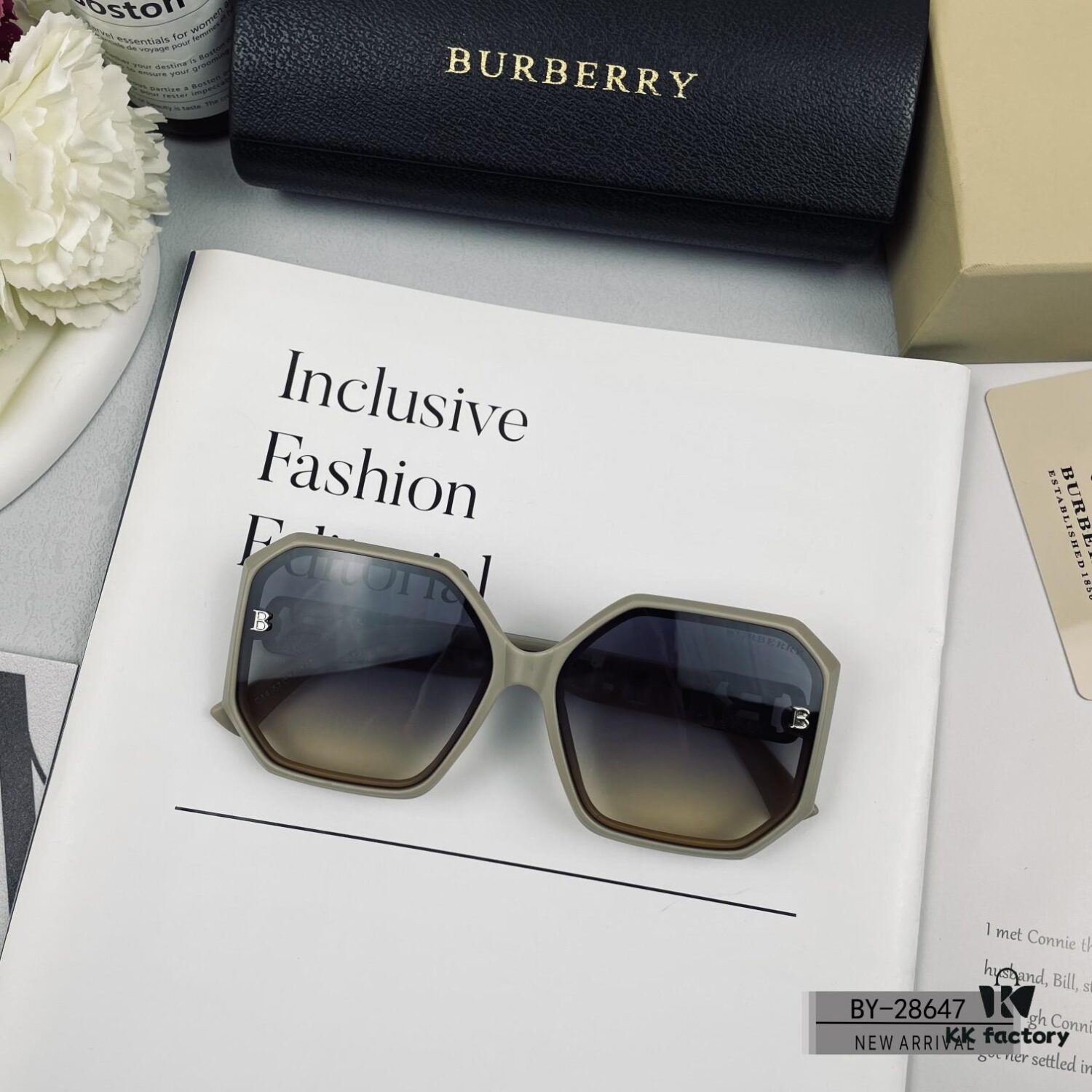 Burberry | Polarized Sunglasses with TR Frame and PL Lenses - Lightweight & Stylish